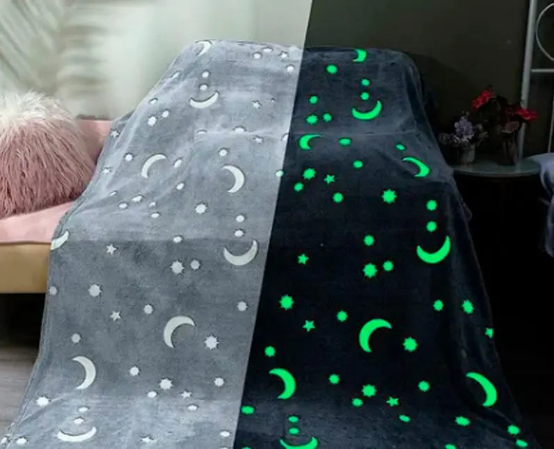 🌙✨COBIJA LUMINOSA BRILLA OSCURIDAD 160x180cm🪐☄️