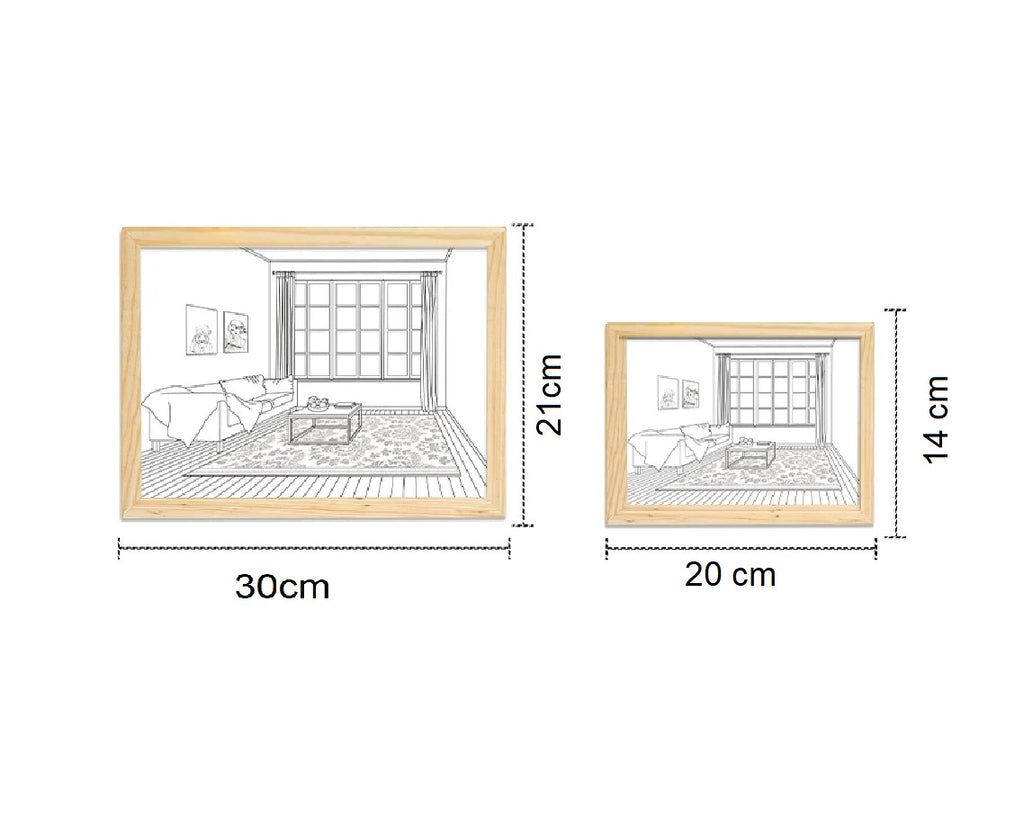 Cuadro pintura de luz Led enchufe USB