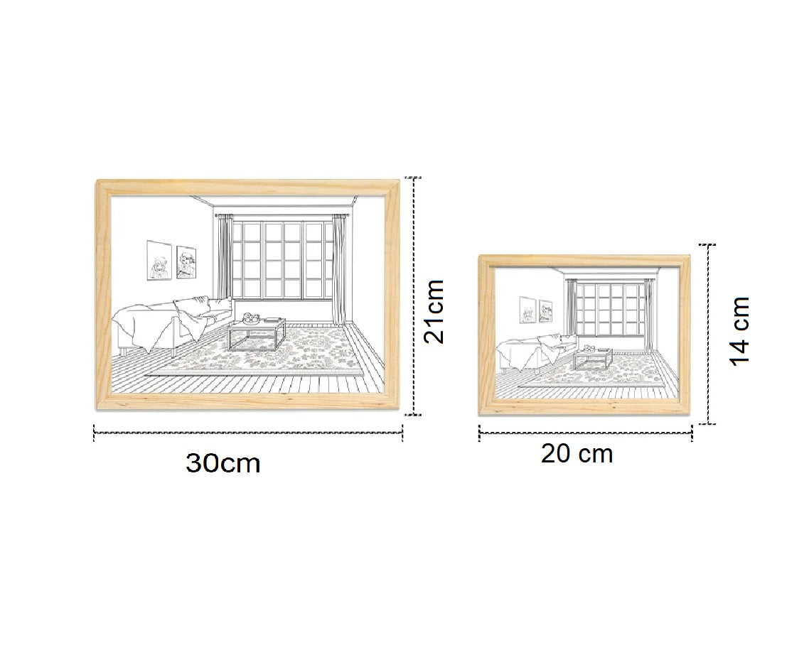 Cuadro pintura de luz Led enchufe USB