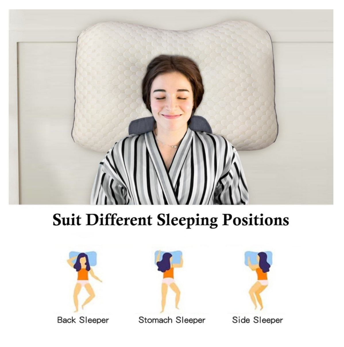 🐑CerviCare® Almohada Ortopedica Para La Cervical😴💭🐑