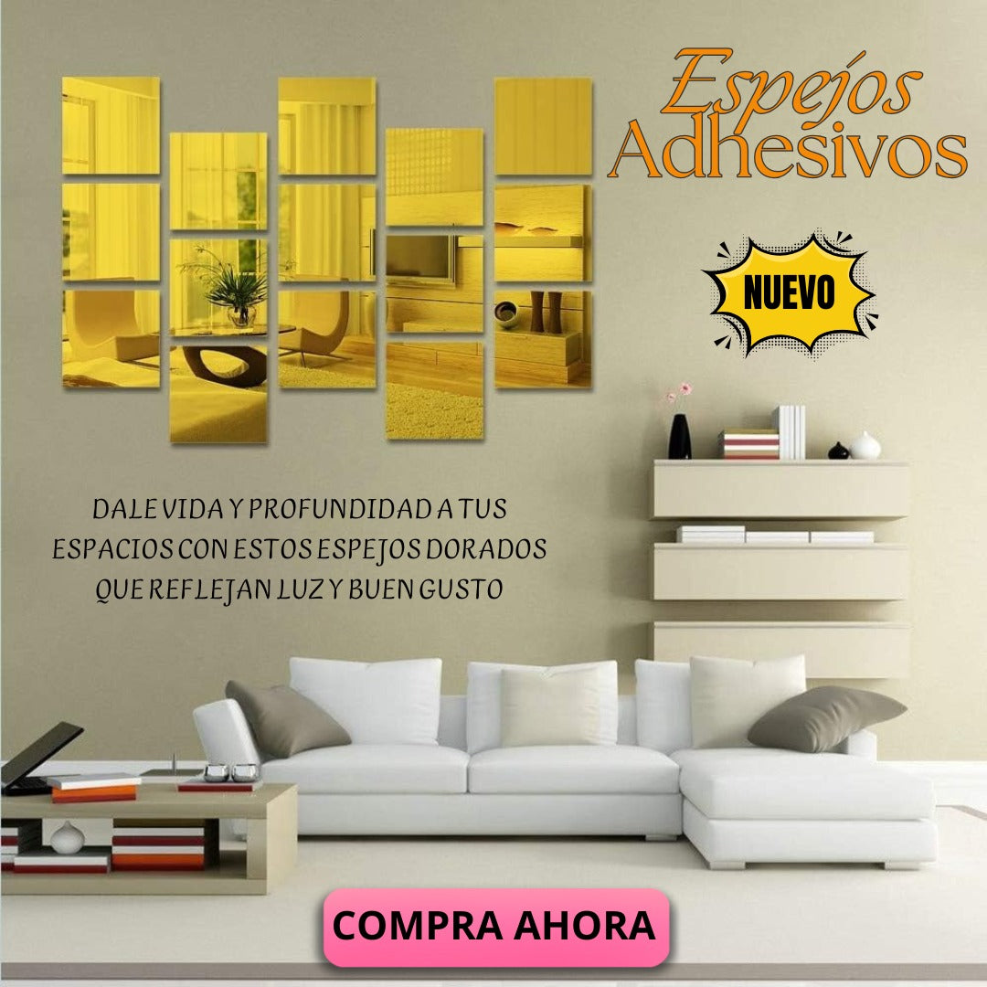 ESPEJOS DECORATIVOS CUADRADOS💎 El Secreto de los Ambientes Modernos y Sofisticados🪞
