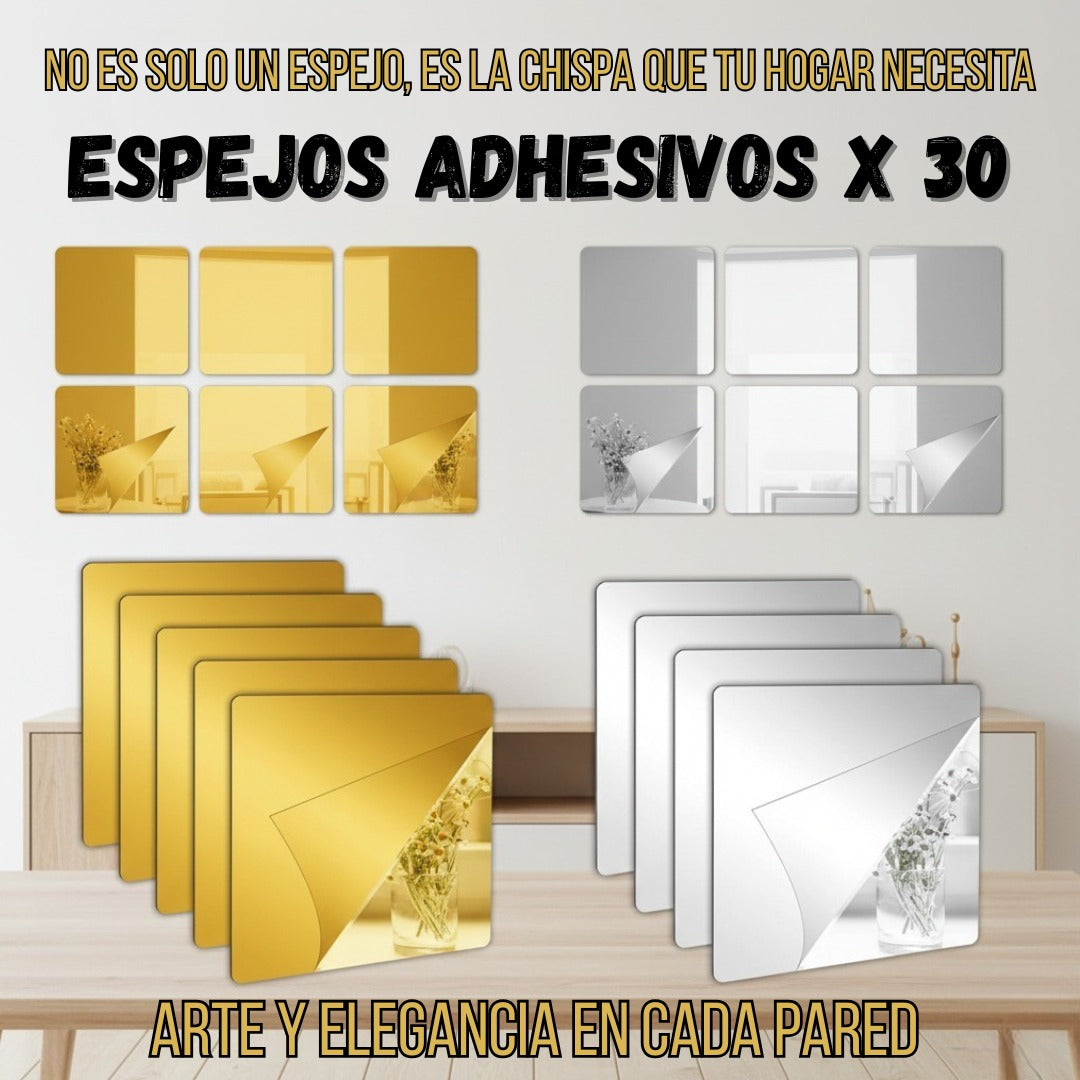 ESPEJOS DECORATIVOS CUADRADOS💎 El Secreto de los Ambientes Modernos y Sofisticados🪞