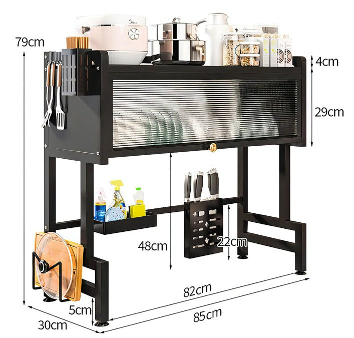 DryBox™ - ORGANIZADOR ESCURRIDOR DE PLATOS GRANDE 2 NIVELES