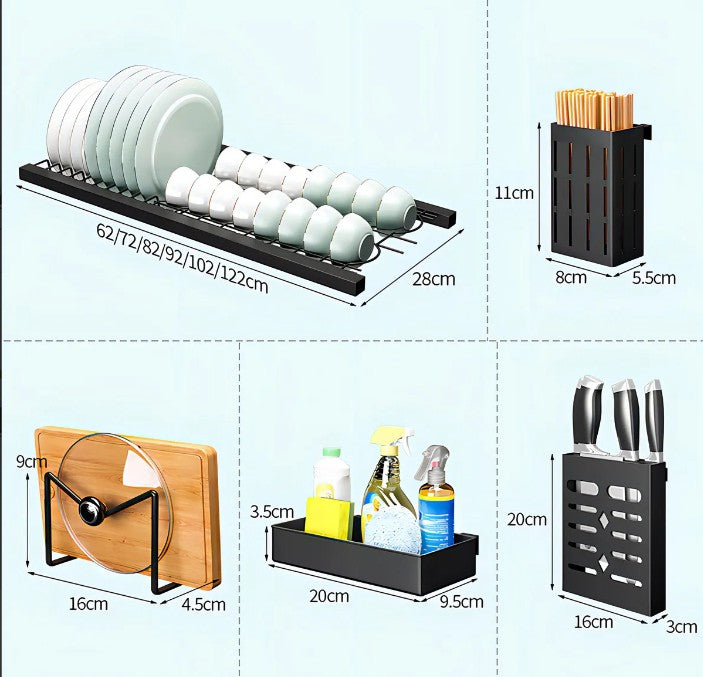 DryBox™ - ORGANIZADOR ESCURRIDOR DE PLATOS GRANDE 2 NIVELES
