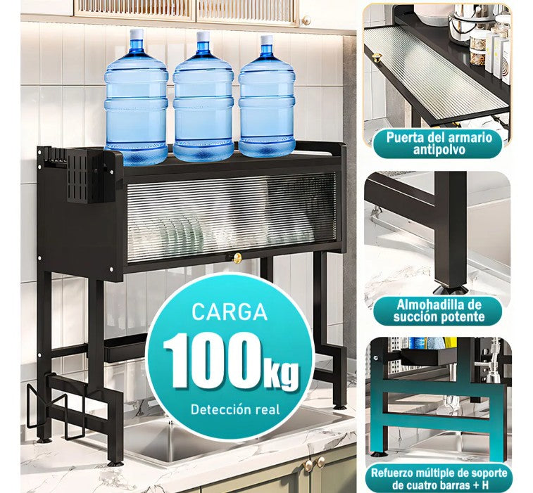 DryBox™ - ORGANIZADOR ESCURRIDOR DE PLATOS GRANDE 2 NIVELES