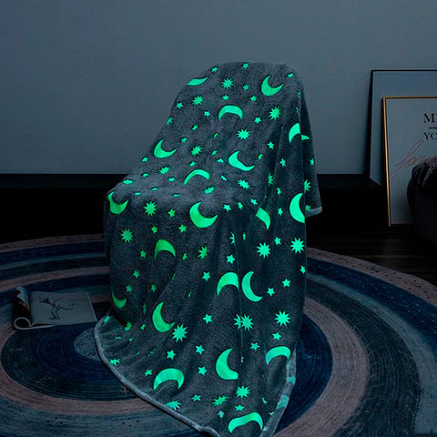 🌙✨COBIJA LUMINOSA BRILLA OSCURIDAD 160x180cm🪐☄️