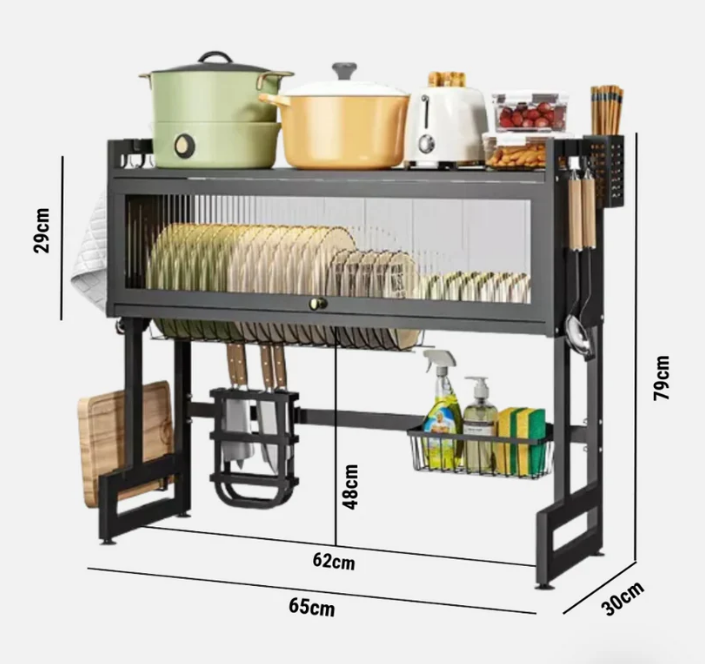 DryBox™ - ORGANIZADOR ESCURRIDOR DE PLATOS GRANDE 2 NIVELES