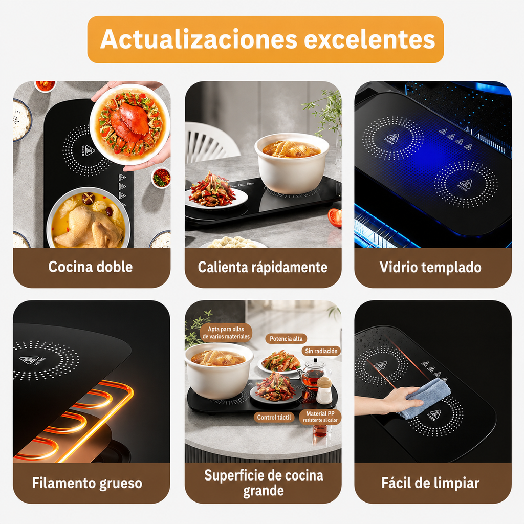 🔥🍽️ Placa Calefactora Eléctrica para Servir ♨️✨