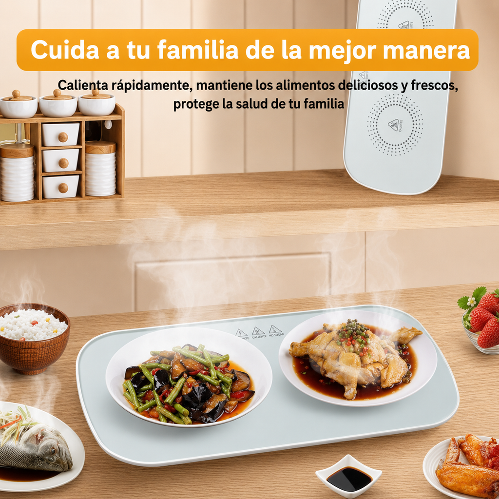 🔥🍽️ Placa Calefactora Eléctrica para Servir ♨️✨