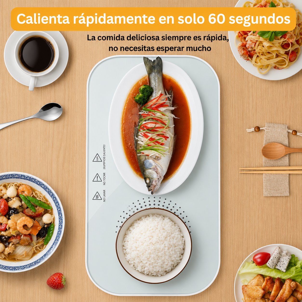 🔥🍽️ Placa Calefactora Eléctrica para Servir ♨️✨