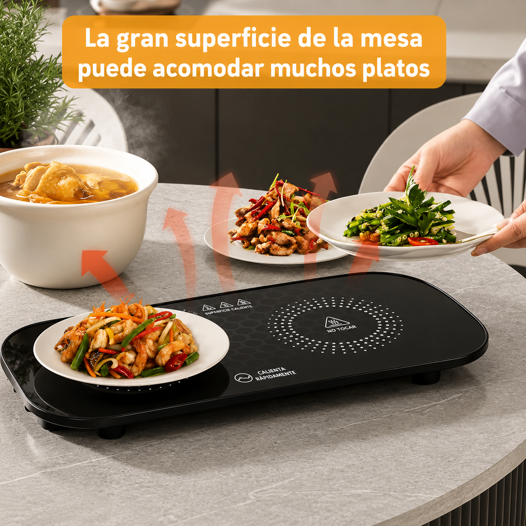 🔥🍽️ Placa Calefactora Eléctrica para Servir ♨️✨
