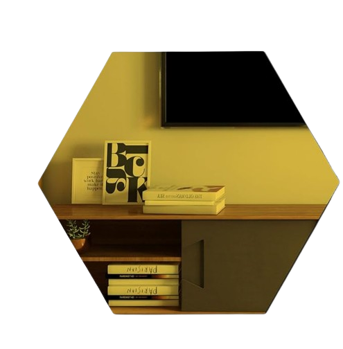 HexaView® / Espejo Hexagonales Adhesivos Decorativos  Pack x12PCS