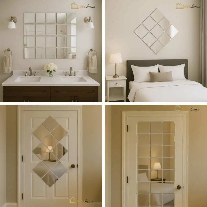 ESPEJOS DECORATIVOS CUADRADOS💎 El Secreto de los Ambientes Modernos y Sofisticados🪞
