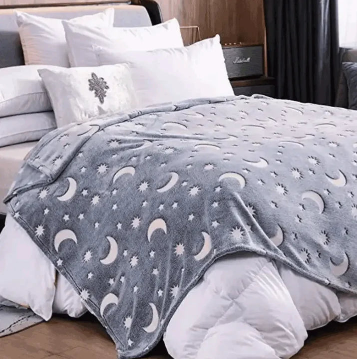 🌙✨COBIJA LUMINOSA BRILLA OSCURIDAD 160x180cm🪐☄️