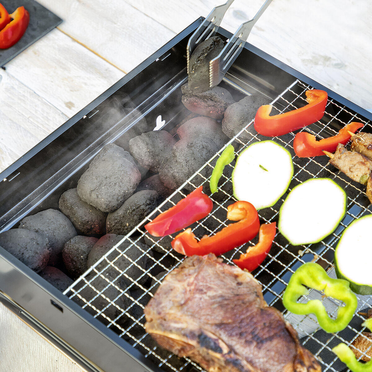 Parrilla BBQ Plegable para Carbón BearBQ♨️